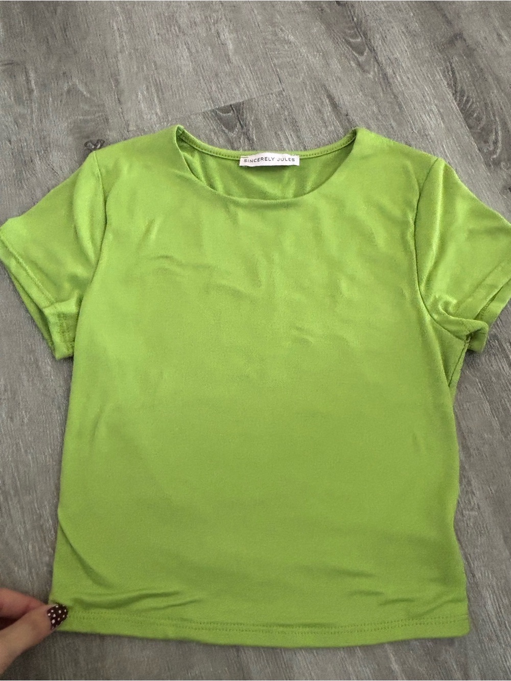 Sincerly Jules Lime Green Short Sleeve Top XS never worn!